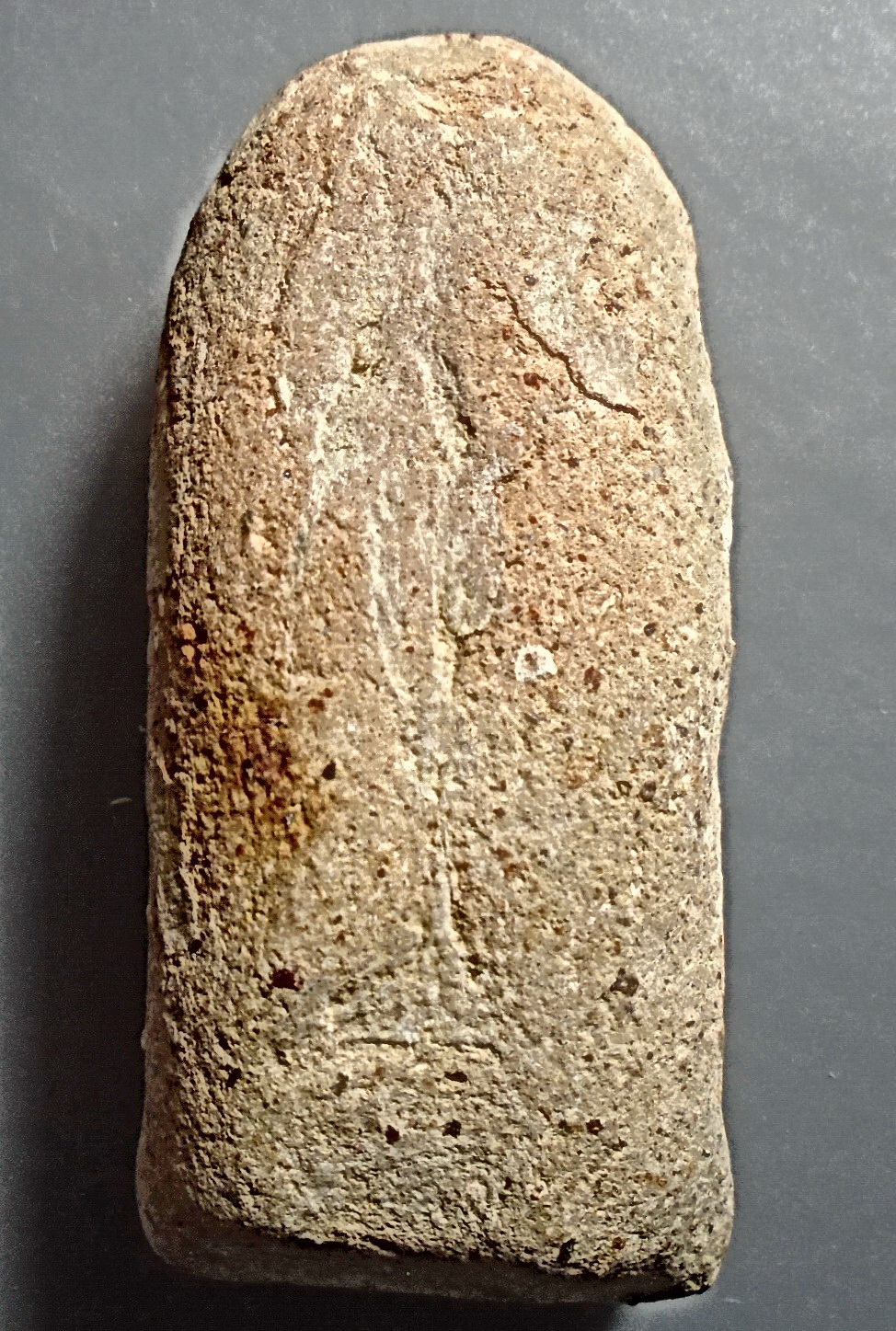 พระกรุศรีเทพ เพชรบูรณ์ พิมพ์ยืนปางเสด็จลงจากดาวดึงส์ (ซุ้ม)