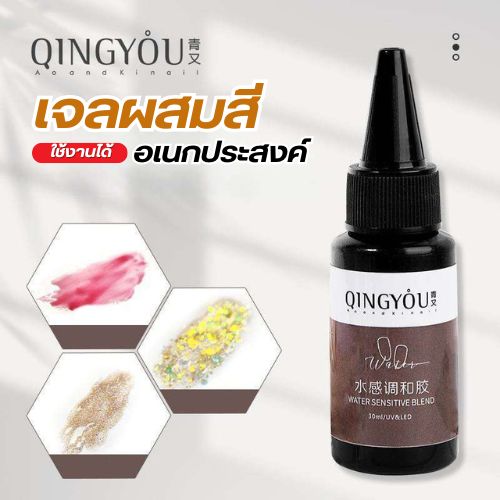 เจลผสมสีอเนกประสงค์ เจลเพิ่มแวววาว ใช้ผสมสีเจล ผสมกากเพชร 30ml