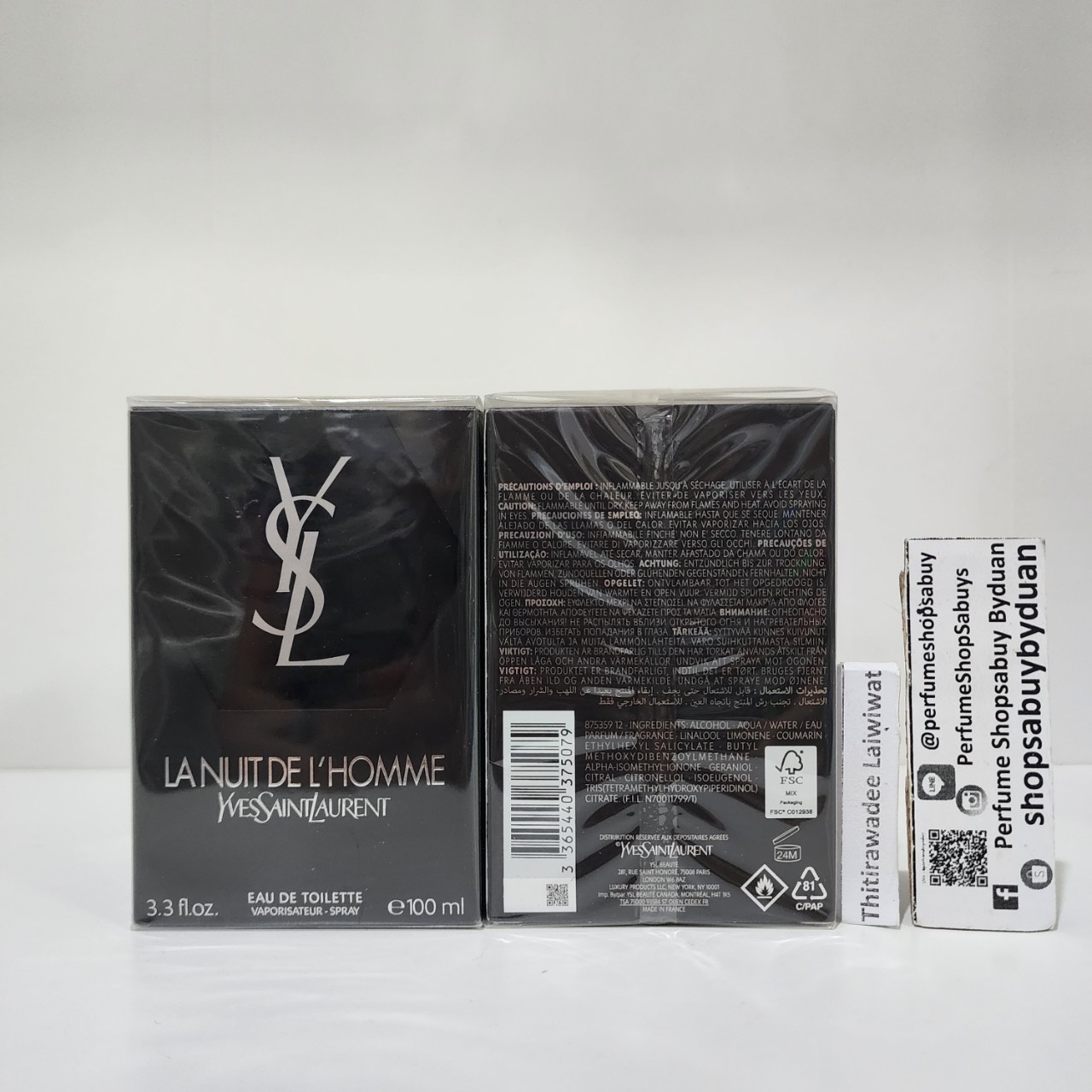 น้ำหอมแท้ YSL La Nuit De L’Homme EDT 100ml กล่องซีล