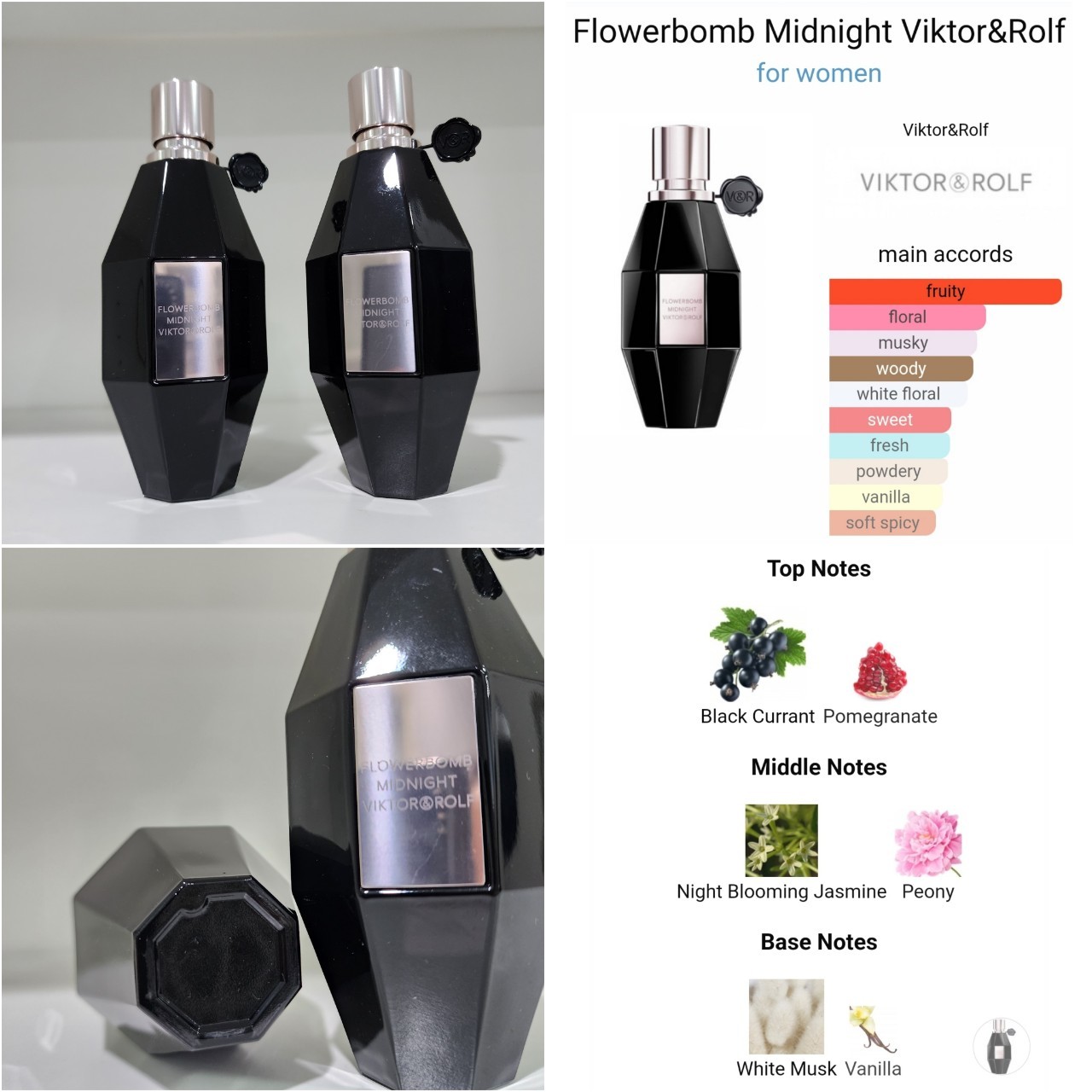 น้ำหอม Viktor & Rolf Flowerbomb Midnight EDP 100ml ไม่มีกล่องและสติกเกอร์