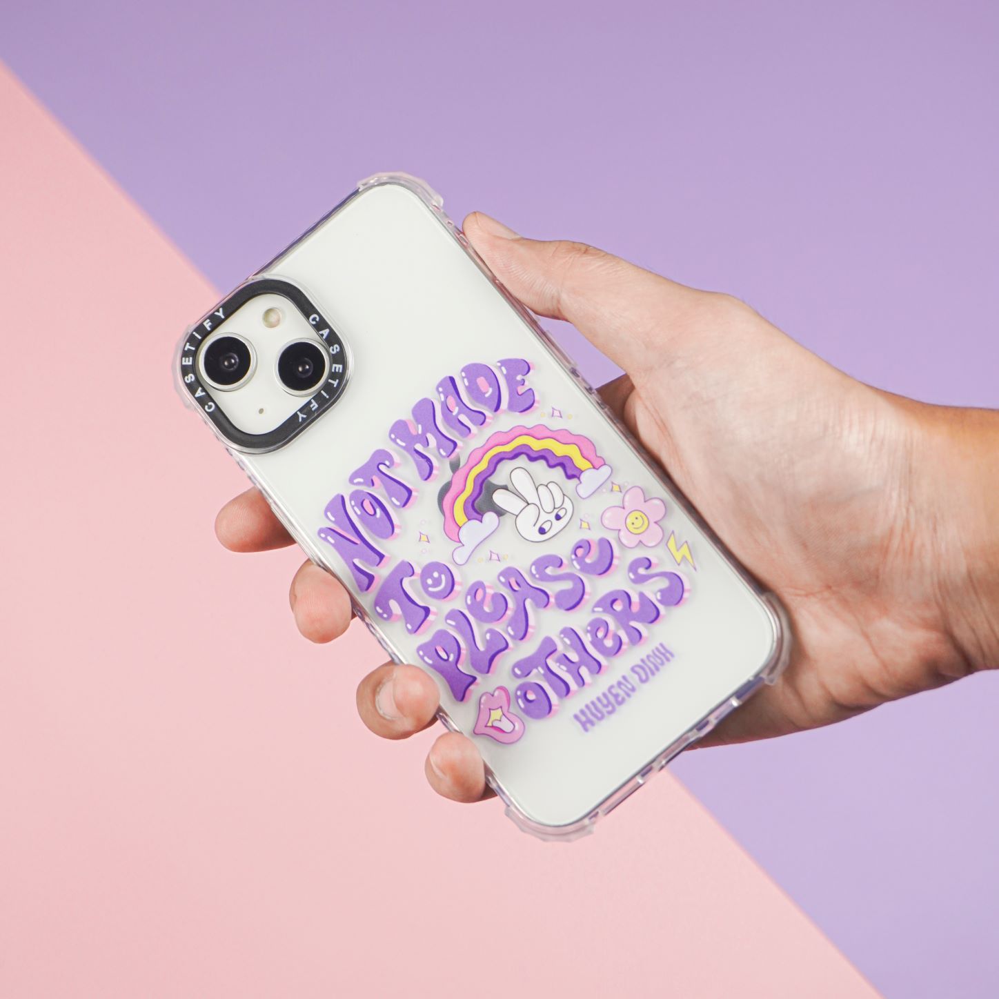 เคสโทรศัพท์ iPhone เคสใส สกรีนลายน่ารัก เน้นมุมกันกระแทก สำหรับ11/13/13ProMax