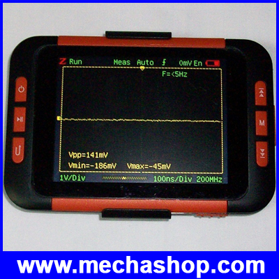 ดิจิตอล ออสซิลโลสโคป Mini Handheld Pocket-Size Digital Oscilloscope 1CH Bandwidth 40M Hz 200MS/s 4K