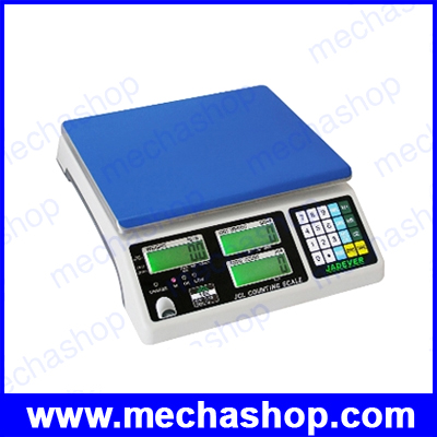 เครื่องชั่งนับจำนวน เครื่องชั่งตั้งโต๊ะ Counting Scales 1.5kg/0.1g, 3kg/0.2g, 6kg/0.5g, 7.5kg/0.5g, 15kg/1g, 30kg/2g ขนาดแท่นชั่ง 294x228mm รุ่น JCL II ยี่ห้อ JADEVER (ไต้หวัน)