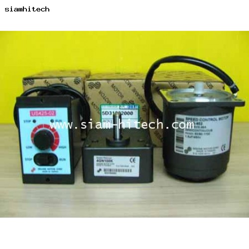 SPEED CONTROL MOTOR รุ่น M425-402 220V 25W/GEAR HEAD 4GN100K/กล่องสปีดคอนโทรล (ของใหม่)