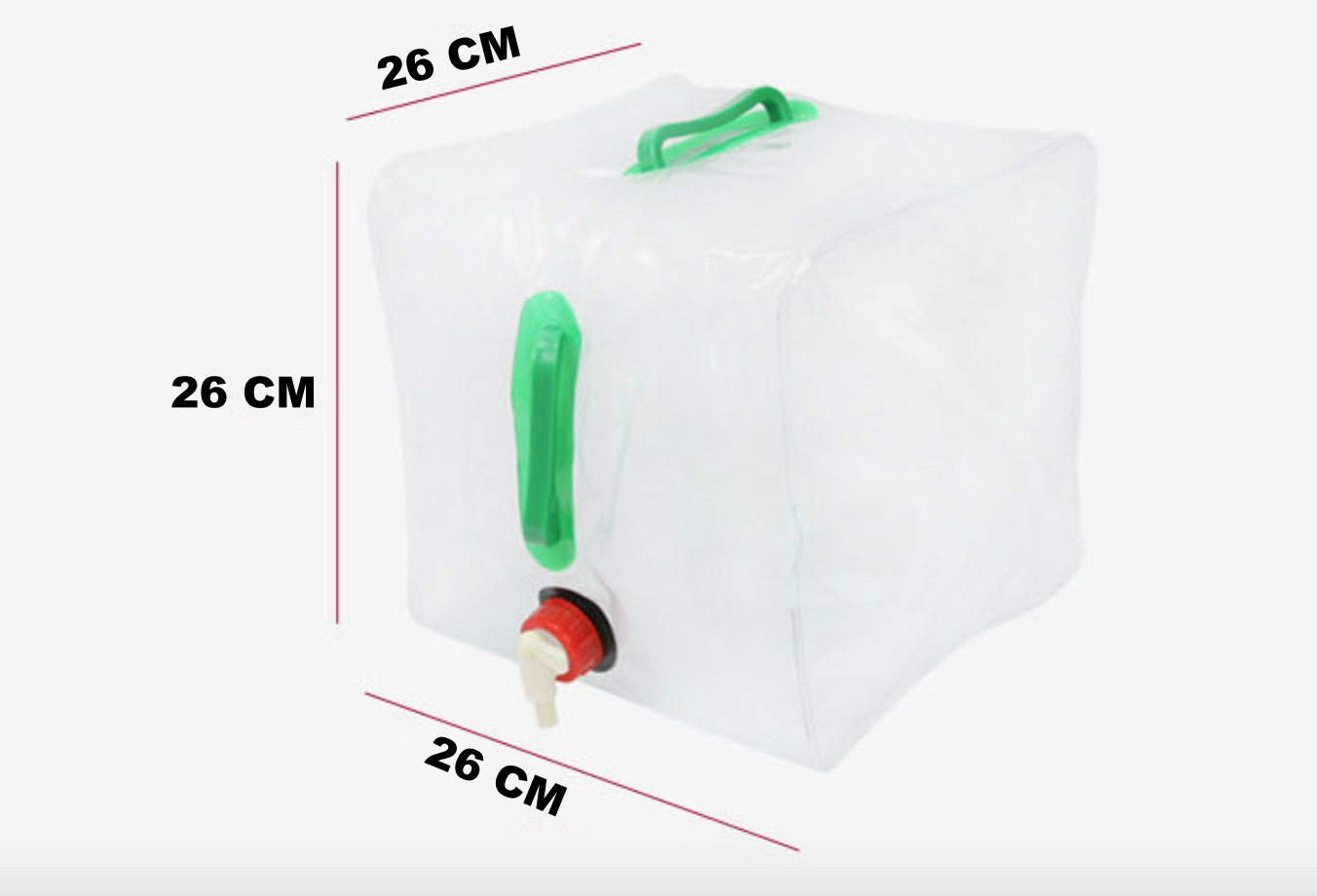 ถังน้ำ แกลลอน พกพา พับได้ 20 ลิตร