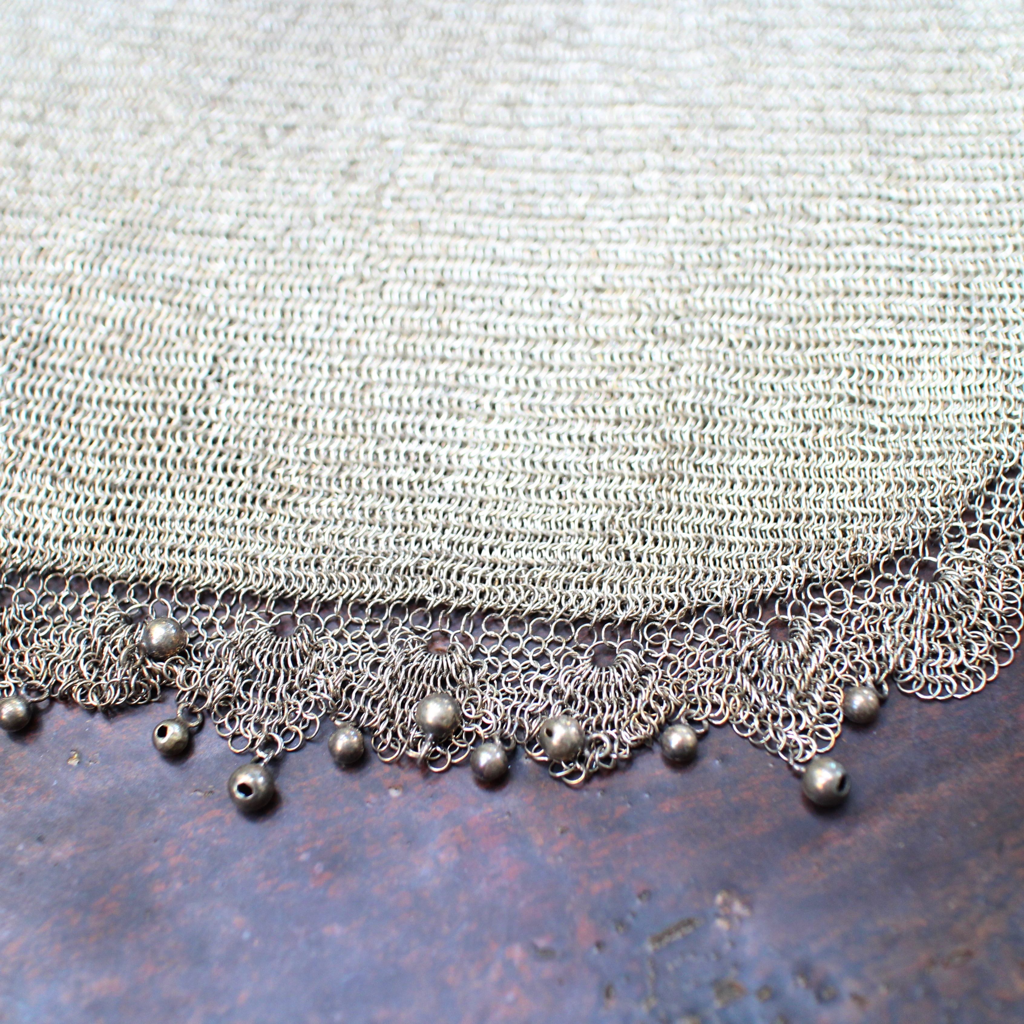 SI336 กระเป๋าเงินถัก เงินแท้ 92.5% นน. 278 กรัม ขนาด 7.5*8 นิ้ว ไม่รวมสาย