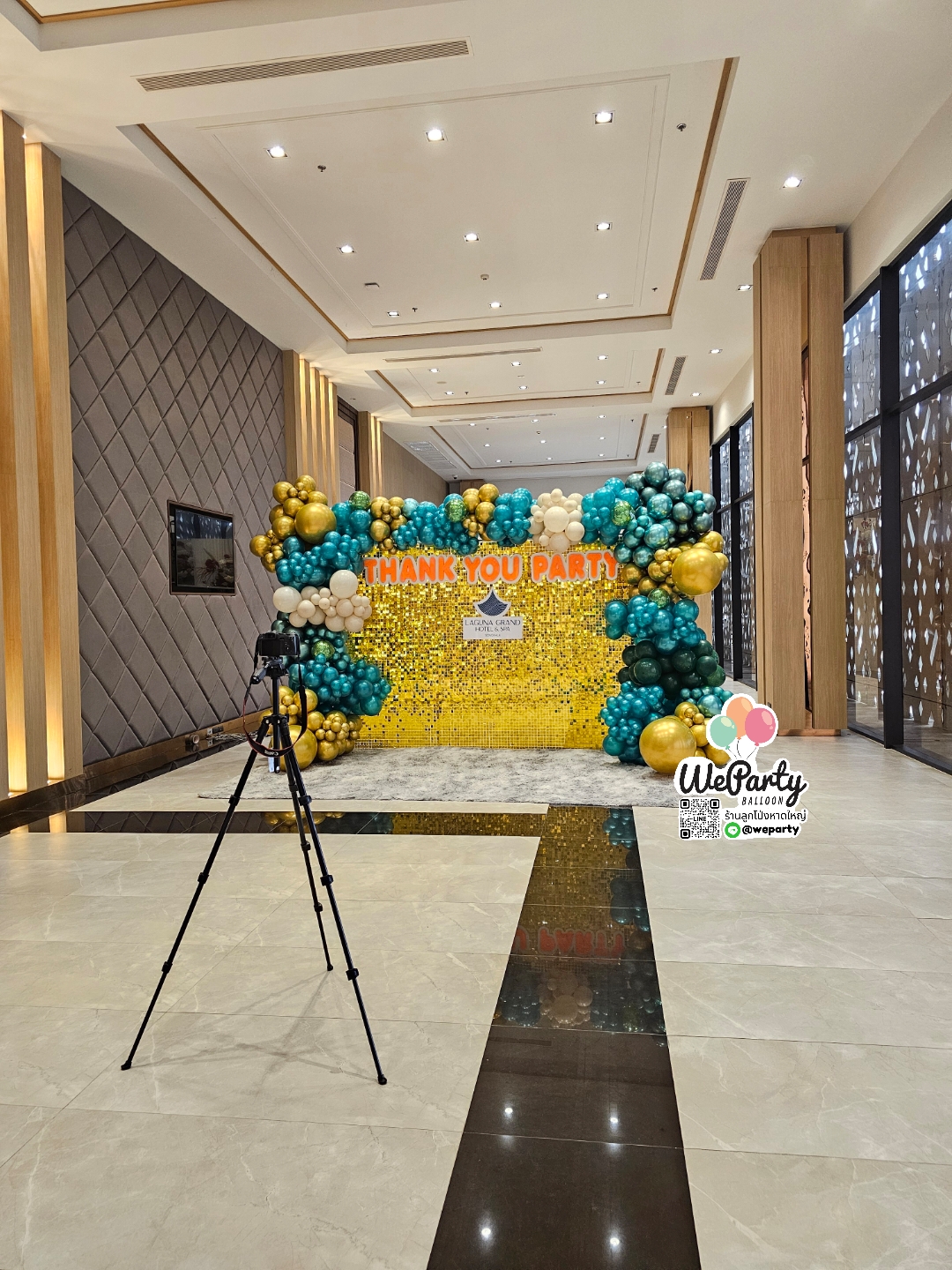 ฉากลูกโป่งวิบวับ Sequin Organic Backdrop (W 4.5 x H 2.5 metre )(งานโชว์1วัน )