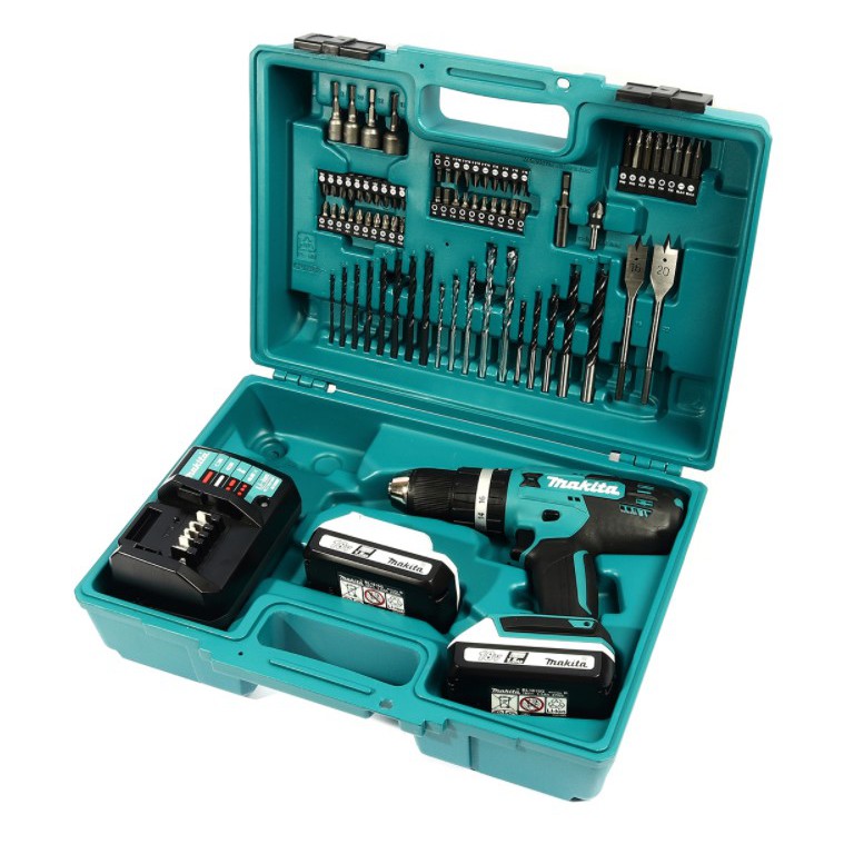 MAKITA HP488DYEX1 สว่านไร้สายกระแทก 18V + อุปกรณ์ 74 ชิ้น มากีต้า (ชุด)