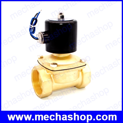 โซลินอยด์วาล์วไฟฟ้า โซลินอยด์ปิดเปิดน้ำ 2นิ้ว DN50 24VDC Water Solenoid Valve 2W-500-50 BSP(เกลียวนิ้ว) ทองเหลือง NC -5-80 Degree