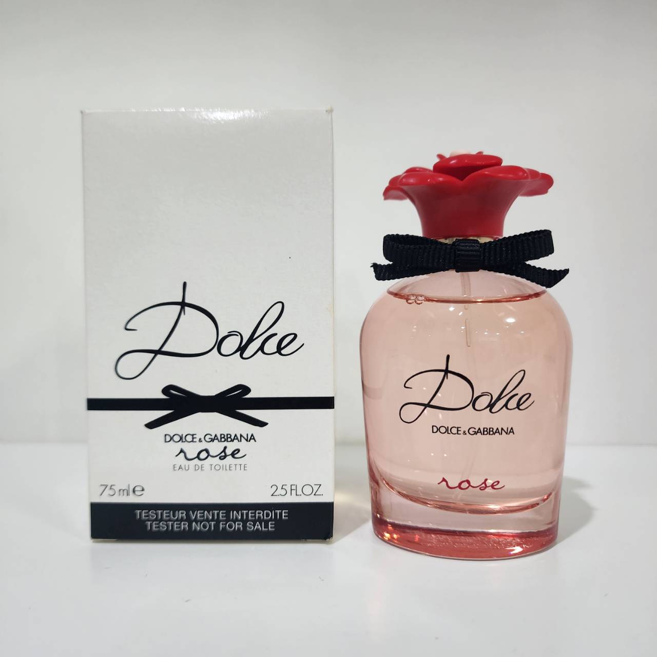 น้ำหอมแท้ D&G Dolce & Gabbana Dolce Rose Eau de Toilette 75ml กล่องเทสเตอร์