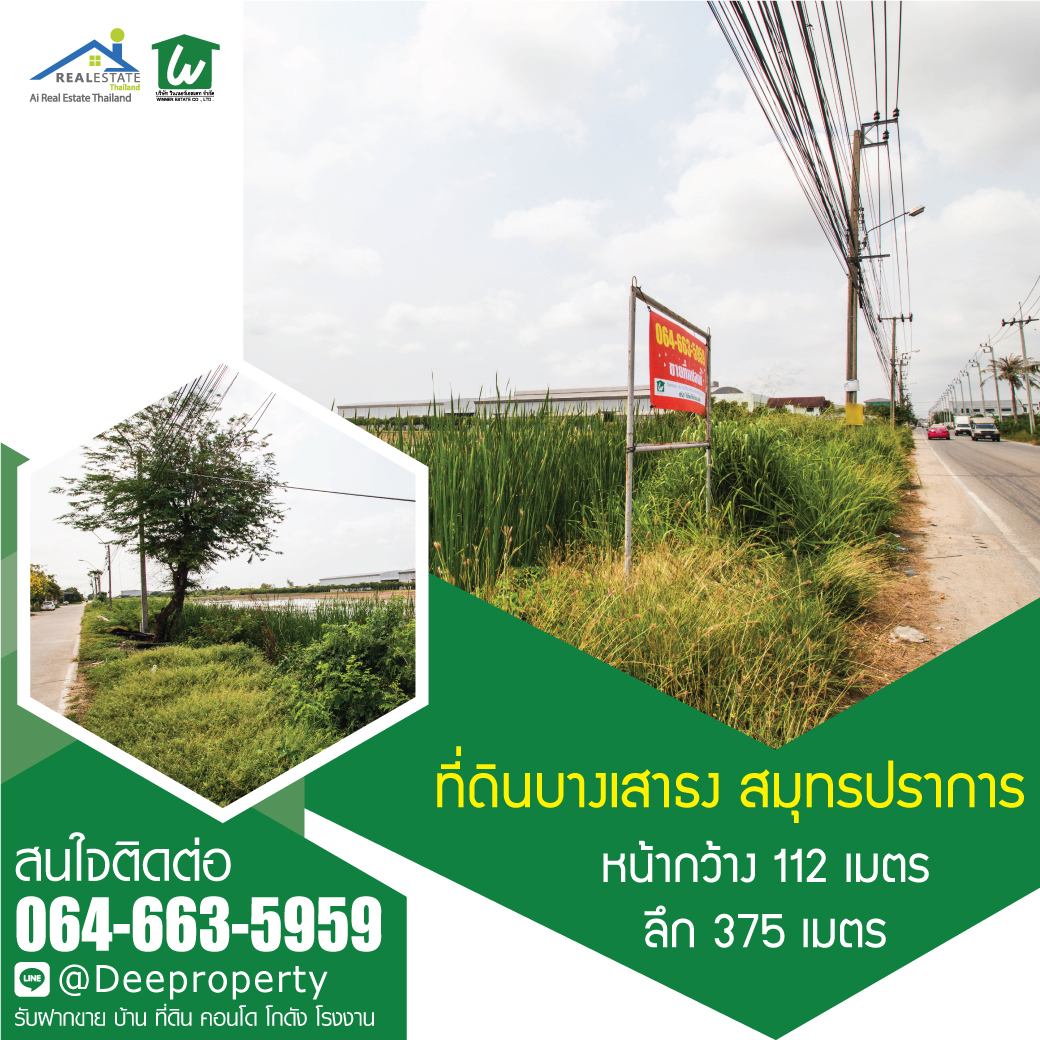 🏡SOLD OUT! พื้นที่สีม่วง 25 ไร่ โซนอุตสาหกรรม หลัง TOA ซอยวัดบัวโรย บางเสาธง บางพลี สมุทรปราการ เหมาะสำหรับทำโรงงาน โกดังสินค้า (สัญญาปิด ติดเจ้าของ)