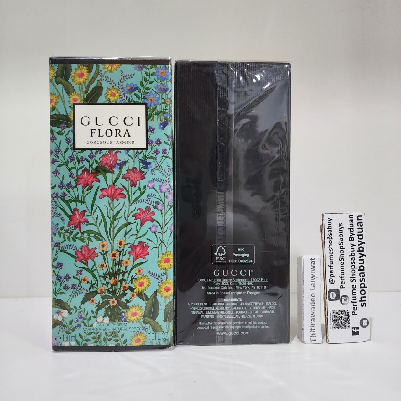 น้ำหอมแท้ Gucci Flora Gorgeous Jasmine EDP For Women150ml. กล่องซีล