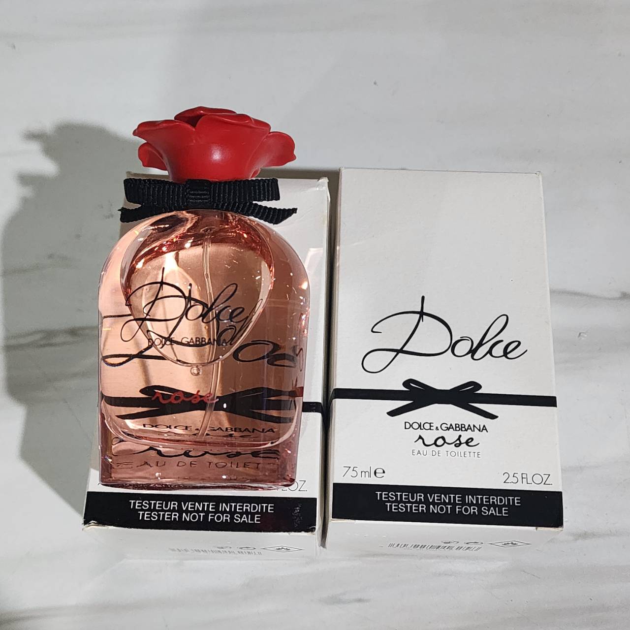 น้ำหอมแท้ D&G Dolce & Gabbana Dolce Rose Eau de Toilette 75ml กล่องเทสเตอร์