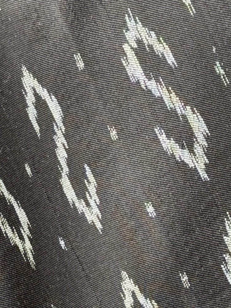 ซิ่น ผ้าไหมมัดหมี่ 3ตะกอ ขนาด 1x2 เมตร ลายขอพระราชทาน สีดำ รหัส PCS-NY-11226820