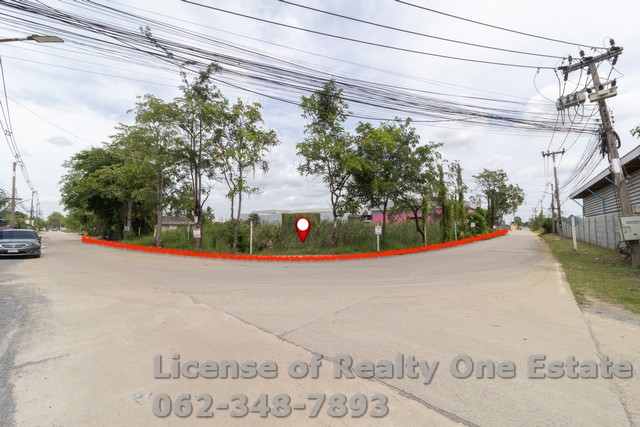 ขายที่ดินทำเลทอง พุทธมณฑลสาย 7 – สามพราน นครปฐม ติดถนนคอนกรีต แปลงมุม