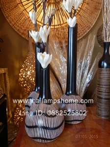 โคมไฟไม้มะม่วง (Mango Wood Lamp)
