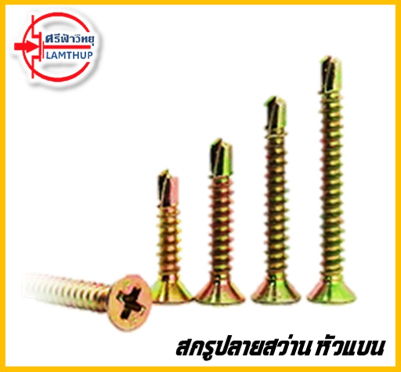 F8x1" สกรูปลายสว่าน CH [1,000pcs]