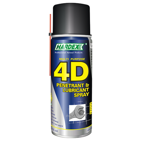 HARDEX 4D Penetrant & Lubricant Spray น้ำมันอเนกประสงค์ คลายน็อต หล่อลื่นป้องกันสนิม