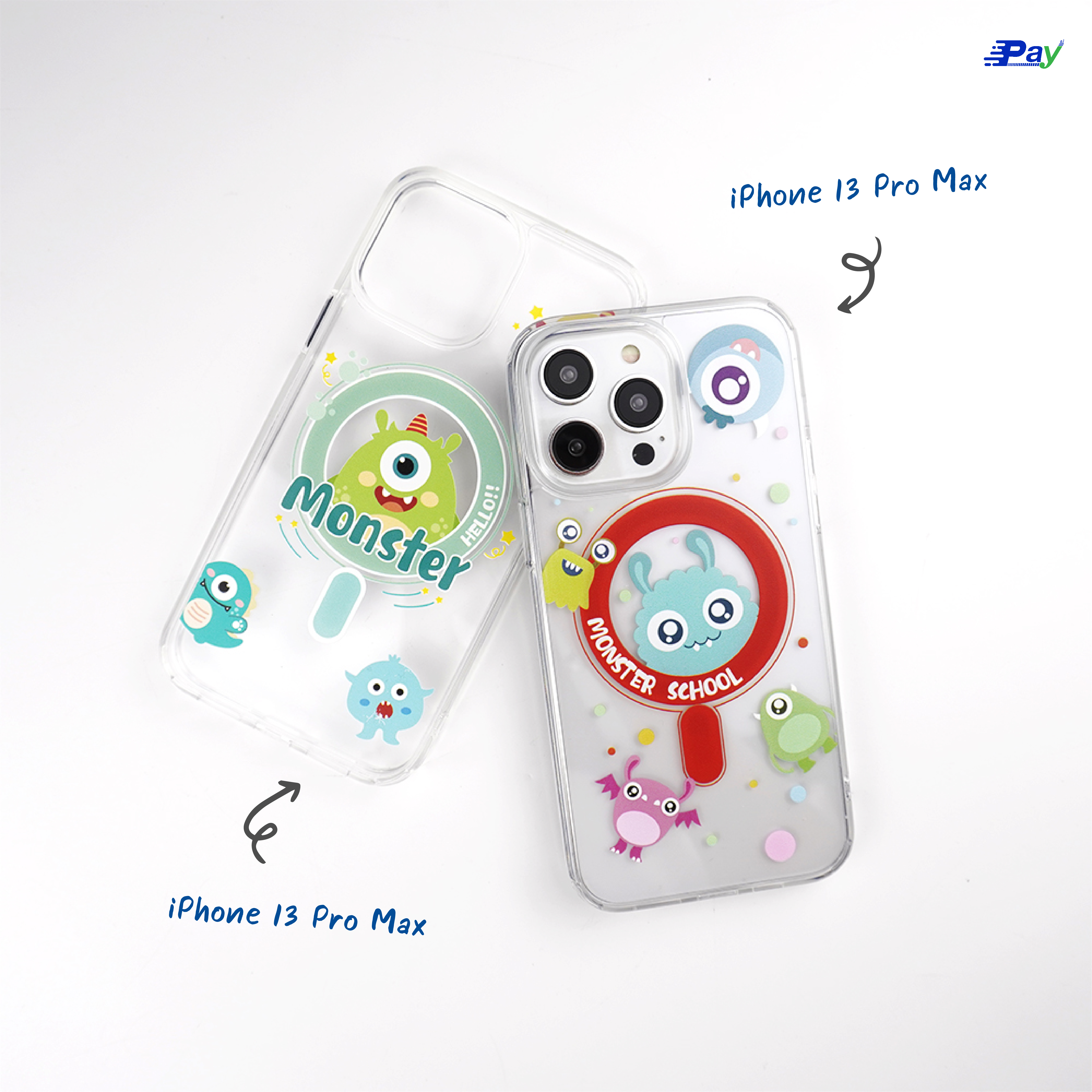 เคสโทรศัพท์ iPhone MagSafe Charge ลายการ์ตูน สำหรับ12ProMax/13ProMax/14ProMax
