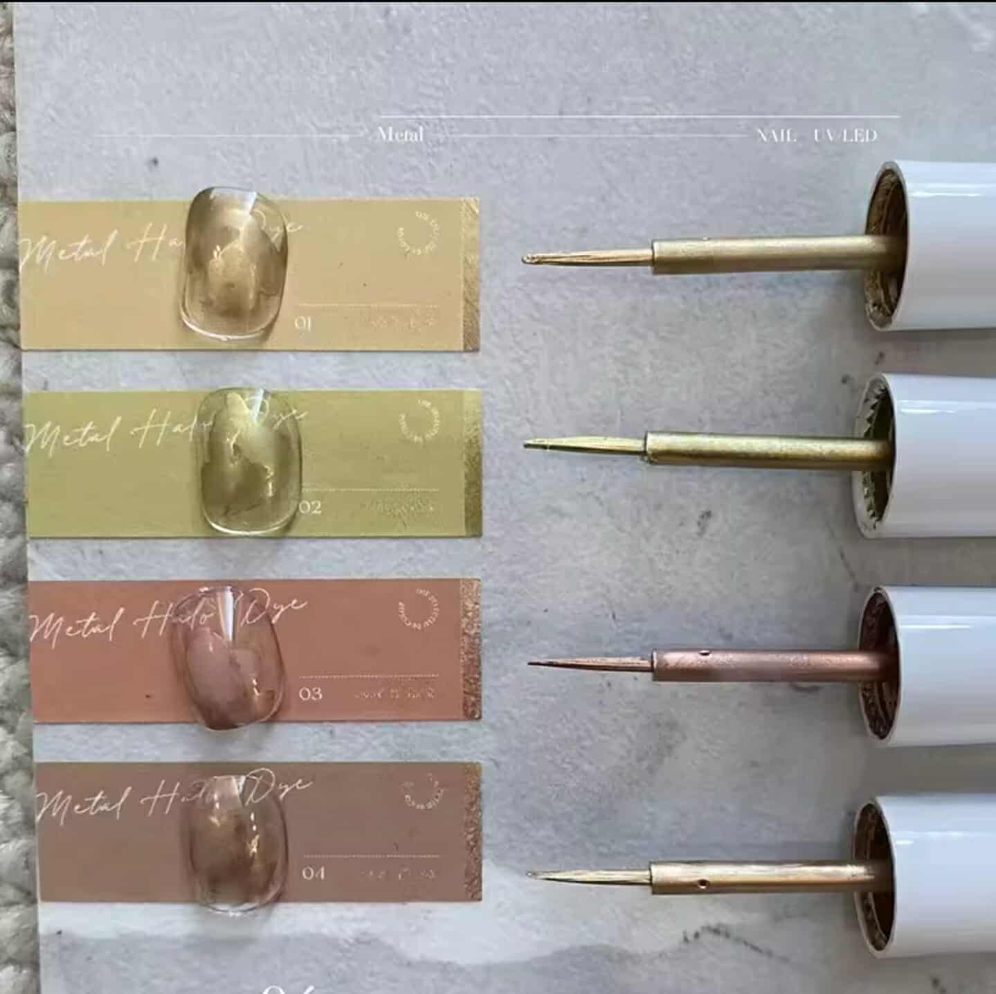 น้ำยาทาเล็บเมทัลลิค สีไบรท์เมทัลลิค แบรนด์QINGYOU แห้งไว มี4สี