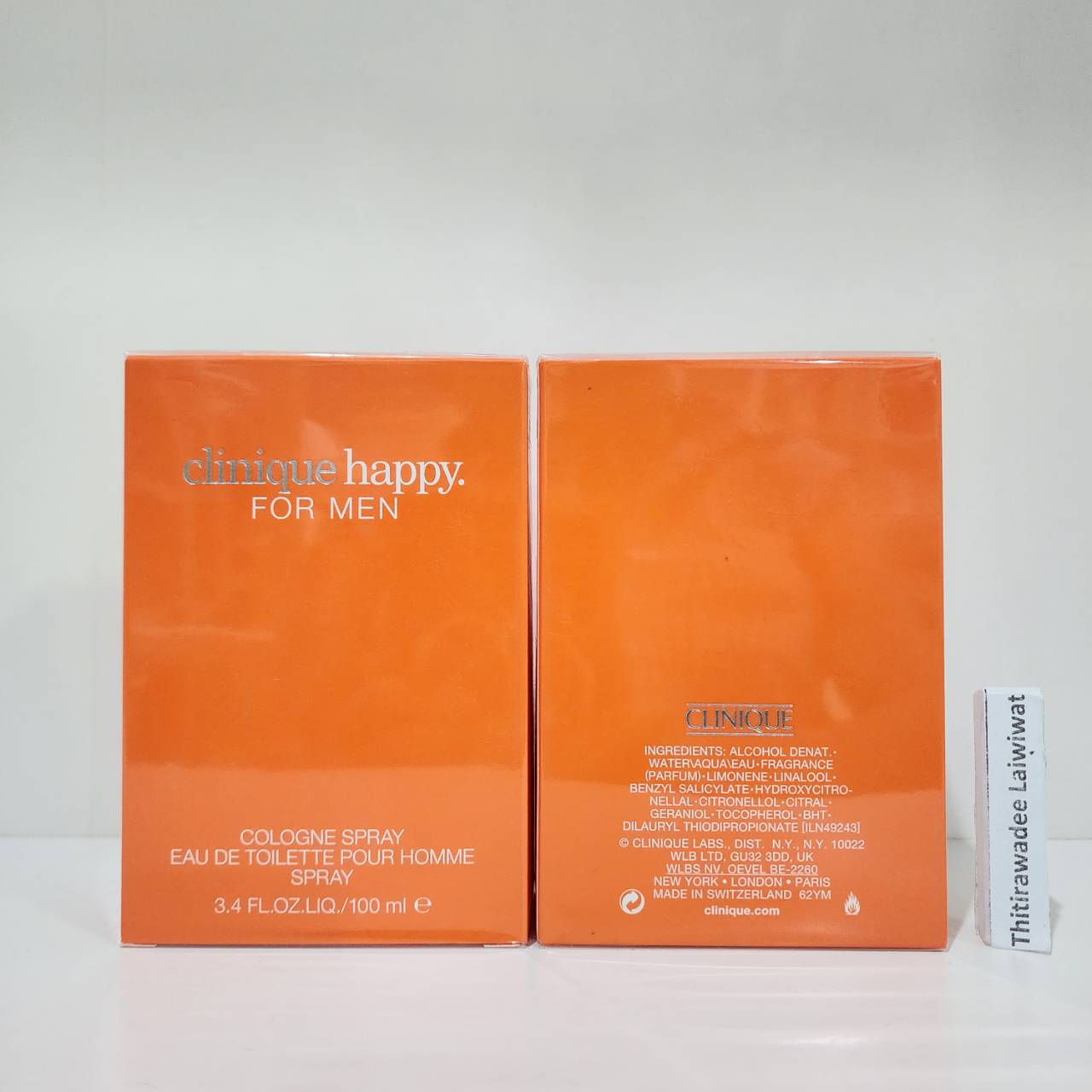 น้ำหอม Clinique Happy For Men Eau De Toilette Spray 100มิล กล่องซีล