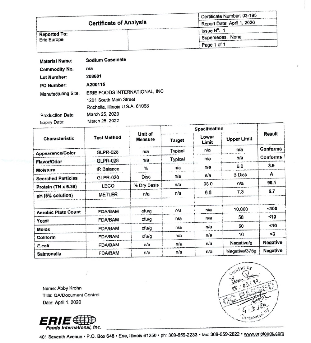 Casein Protein เคซีนโปรตีน โปรตีนย่อยช้า ลดน้ำหนัก รักษามวลกล้ามเนื้อ