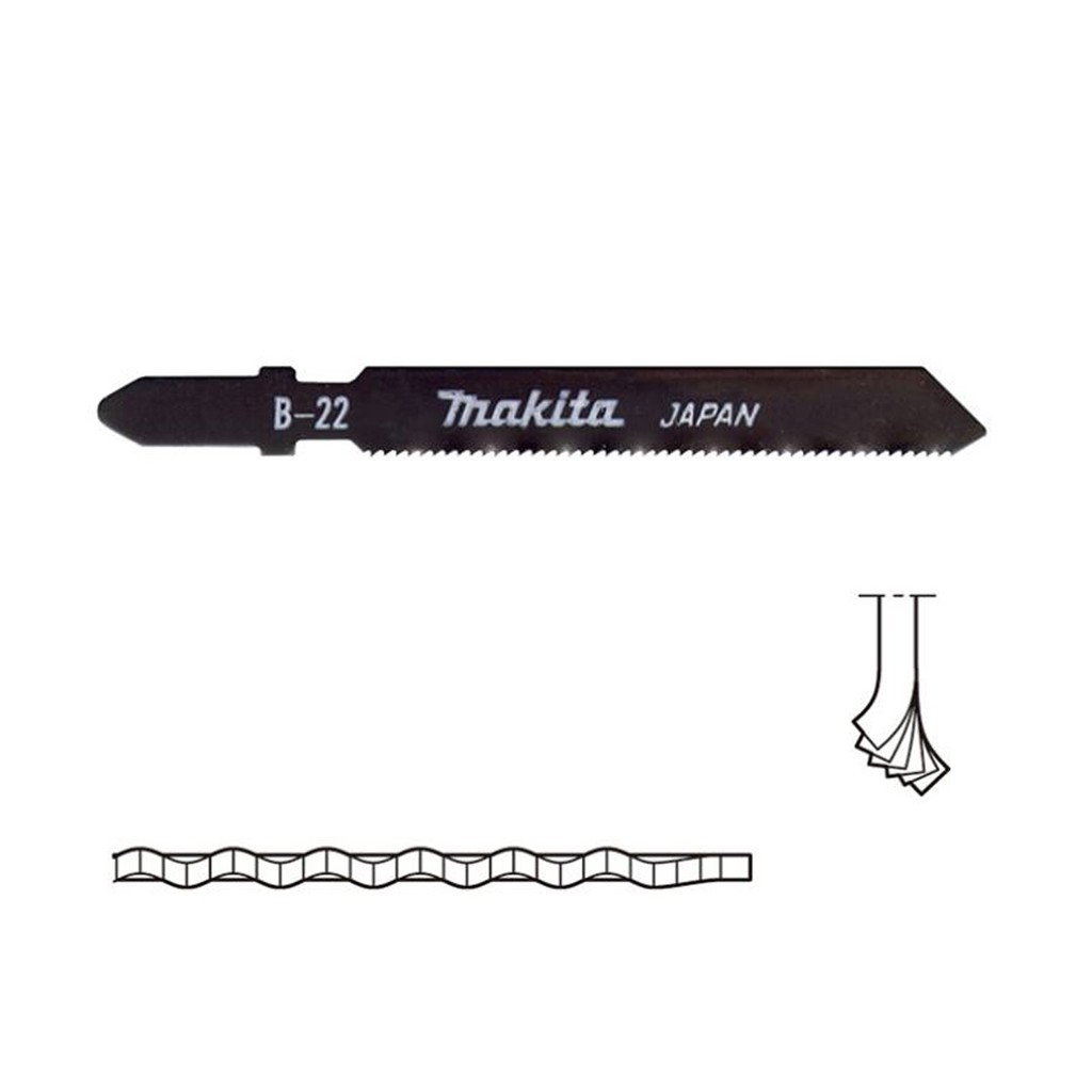 MAKITA ใบเลื่อยจิ้กซอว์ มากีต้า B-22 (5 ใบ/แพ็ค)