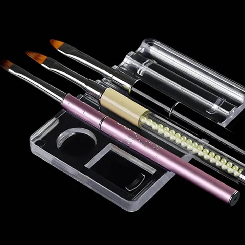 จานสี จานสีพลาสติก จานใส่สีอะคริลิค ที่วางพู่กัน สีใส