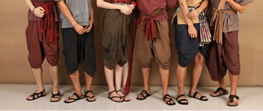 ผ้าโจงกระเบน สีดำ