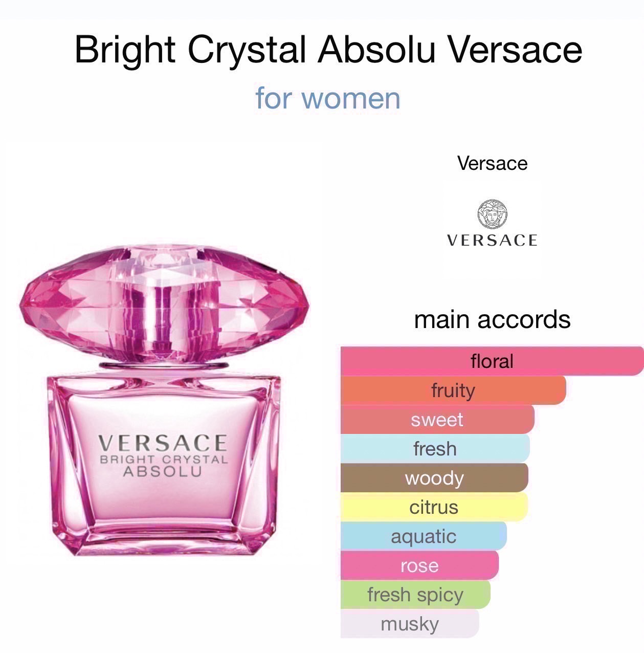 น้ำหอมแท้ Versace Bright Crystal Absolu EDP 90ml กล่องซีล