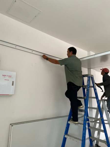 งานกั้นห้อง งานต่อเติม ห้องเก็บอุณหภูมิ ขนาด 4.00x8.00 เมตร