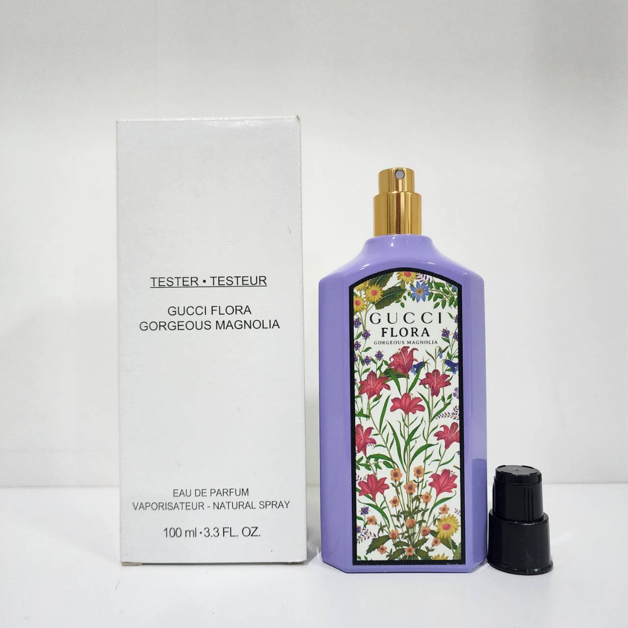 น้ำหอมแท้ Gucci Flora Gorgeous Magnolia Eau de Parfum 100ml Tester ฝาดำ