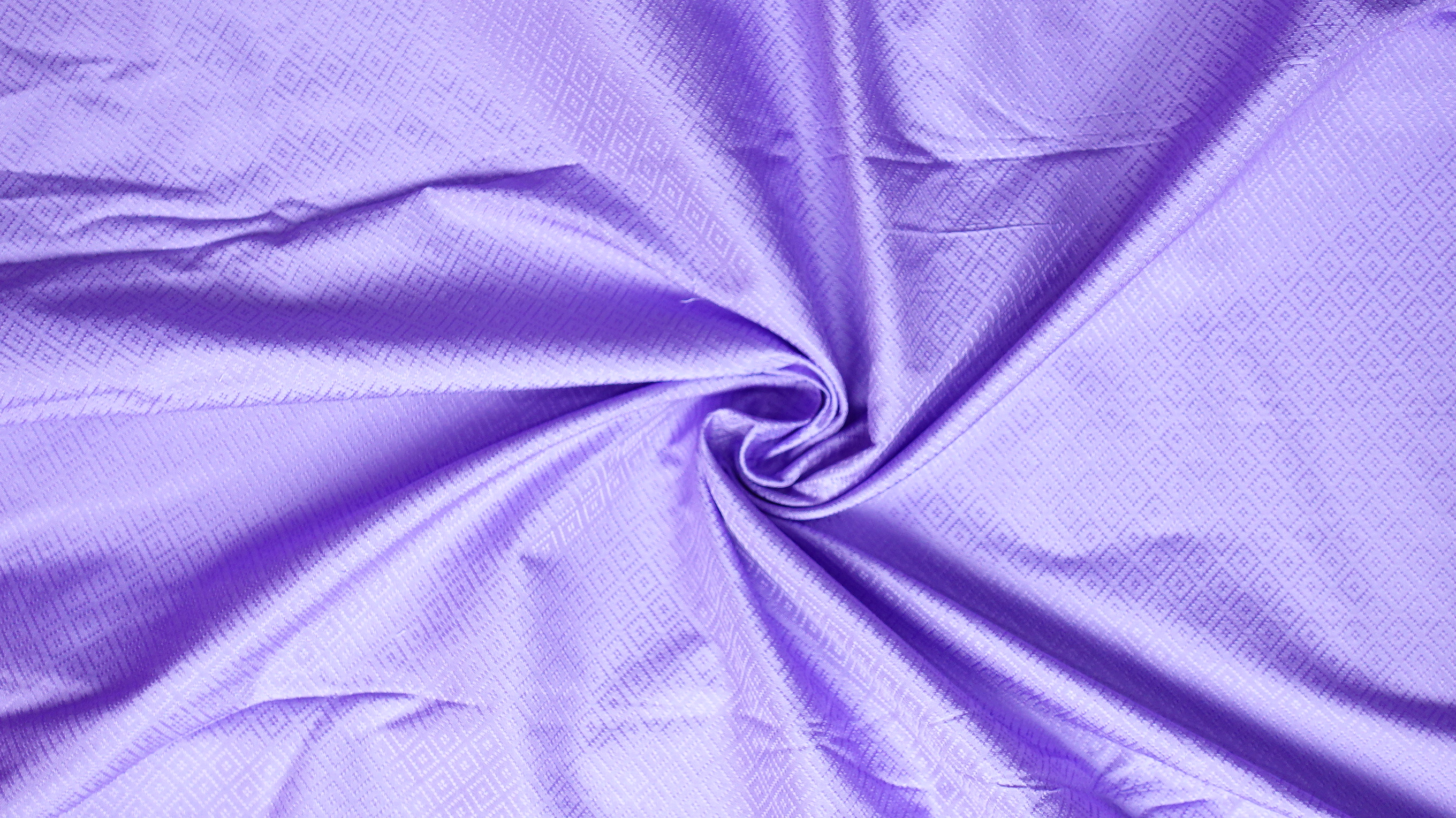 ผ้าไหมยกดอก ลายลูกแก้ว สีพื้น ไหมแท้ สีม่วงดอกมะเขือเหลือบน้ำเงิน (ราคาต่อหลา) รหัส B1-NY-SKU-36492