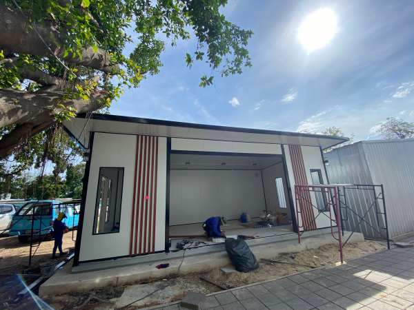 ออฟฟิศสำเร็จรูป บ้านสำเร็จรูป 4.00x8.00 เมตร