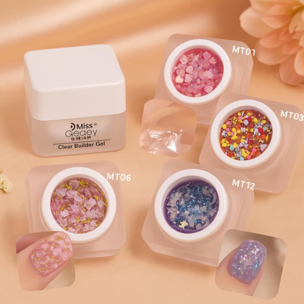 เจลตกแต่งเล็บกลิตเตอร์ เจลกากเพชร Miss Gooey Gel 8ml 💖 เจลเพ้นท์เล็บน่ารัก กลิตเตอร์แฟนซี สีสวยใสเงางาม