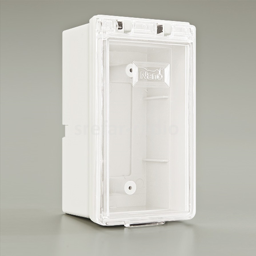NANO-406C กล่องใส่เบรกเกอร์ฝาใส สีขาว