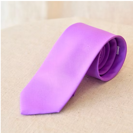 เนคไทผ้าไหมสีพื้น เนื้อเรียบ ขนาดกว้าง 7เซนติเมตร สีชมพู รหัส NA-CT-103220