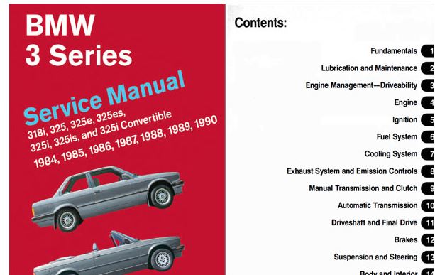 BMW SERIES 3 E30 (84-90) คูี่่มือซ่อมรถยตร์วงจรไฟฟ้าบีเอ็มดับเบิลยู ซีรีส์ 3 BMW SERIES 3 E30 ( 318i 325i M3 M10 M20 M42 S14