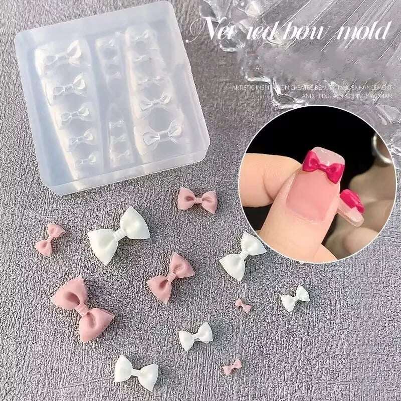 แม่พิมพ์ซิลิโคน แม่พิมพ์หล่อเรซิ่น แม่พิมพ์อะไหล่ติดเล็บ มี3แบบ