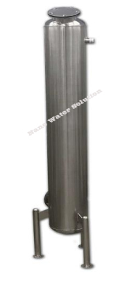 ถังกรองสแตนเลส 12 นิ้ว ขนาด 30x120 cm. 1นิ้ว