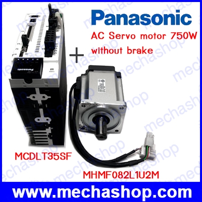 เอซีเซอร์โวมอเตอร์ Panasonic MHMF082L1U2M plus MCDLT35SF 750W MINAS A6 Servo motor and driver kit