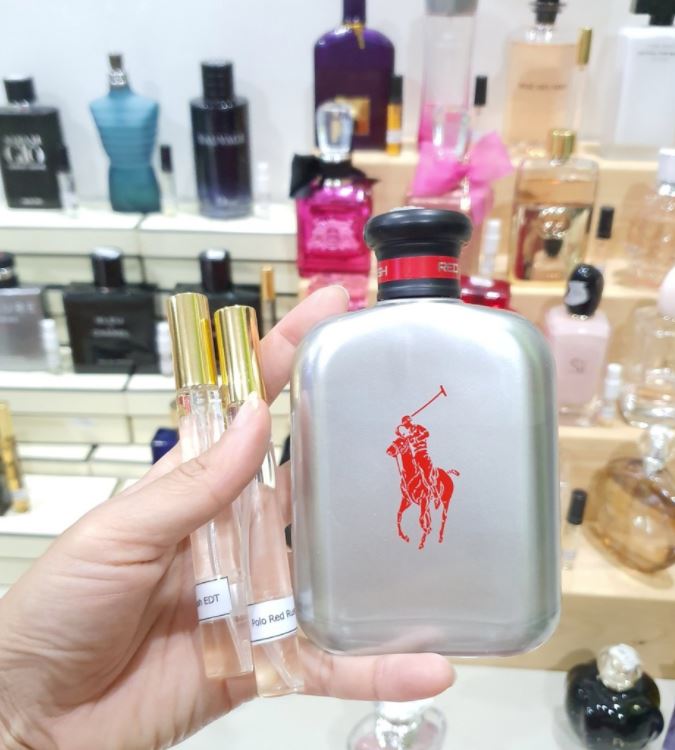 น้ำหอมแท้แบ่งขาย Polo Ralph Lauren Polo Red RUSH (EAU DE TOILETTE)💕Travel Size #แบบทดลอง