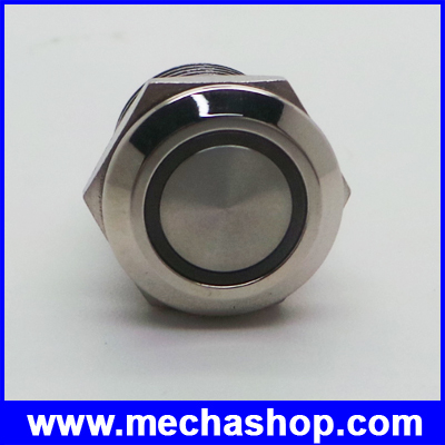สวิทซ์กดติดปล่อยดับ สวิทช์12มม พร้อมไฟLED 2A/36V Blue LED Lighted Ring Illuminated Momentary Push Button Switch Flat WaterProof Car Boat DIY