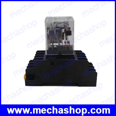 รีเลย์ไฟฟ้าพร้อมซ็อคเก็ต Coil Power Relay HCMY 12V DC Miniature Relay 2NO 2NC 8 Pins HH52P With PYF11A Socket Base