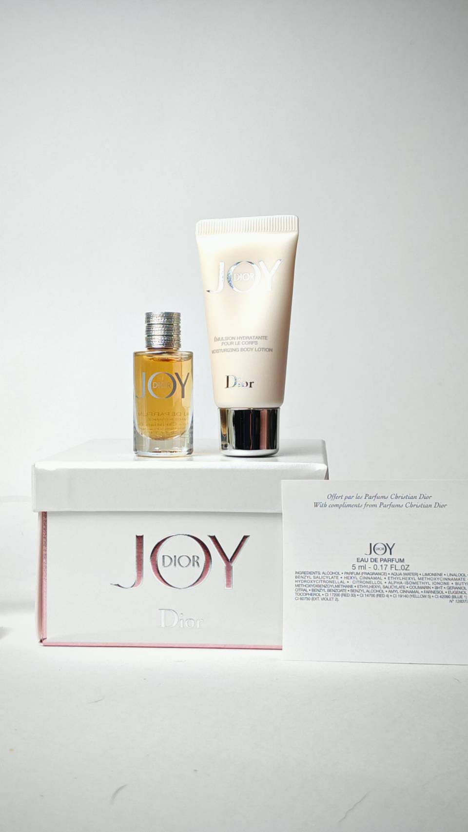 น้ำหอมจิ๋วมินิ Dior Joy EDP Gift Set For Women (2 Items) น้ำหอมแบบเซ็ตมินิ ( Mini SET Perfume น้ำหอมขนาดพกพา)