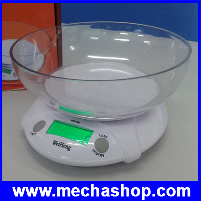 เครื่องชั่งดิจิตอล 7Kg ความละเอียด 1g Digital Mini Kitchen Scale WH-B09L รุ่น WH-B09L (ไม่รวมถ้วยแก้ว)