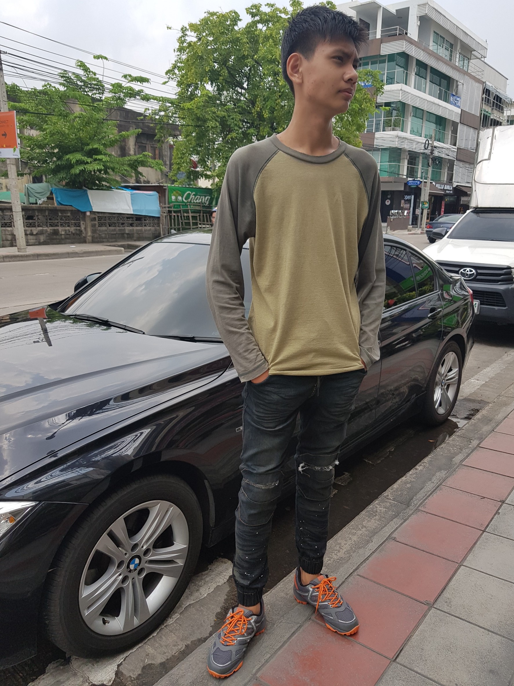 STRETCH JEANS JOGGER PANTS | ขาจั๊มยีนส์ยืด YM610 ไม่มีแถบ