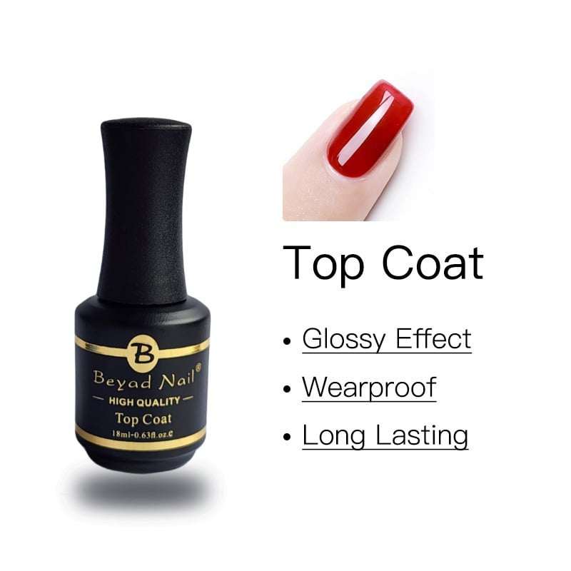 [Top Coat] [Base Coat] ท็อปโค้ท,เบสโค้ท BEYAD 18ml