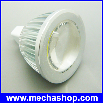 หลอดไฟ LED COB 3W-MR16 12VDC 3000K สีขาวอมเหลือง (สามารถปรับ Dimmer ได้ เทียบเท่าหลอดฮาโลเจน 20-40W 50,000 ชั่วโมง)
