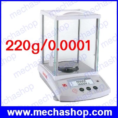 เครื่องชั่งน้ำหนักความละเอียดสูง เครื่องชั่งน้ำหนักดิจิตอลตั้งโต๊ะ 220g ความละเอียด 0.0001g รุ่น PR224 (Internal cal) และ PR224/E (External cal) ยี่ห้อ OHAUS (อเมริกา)